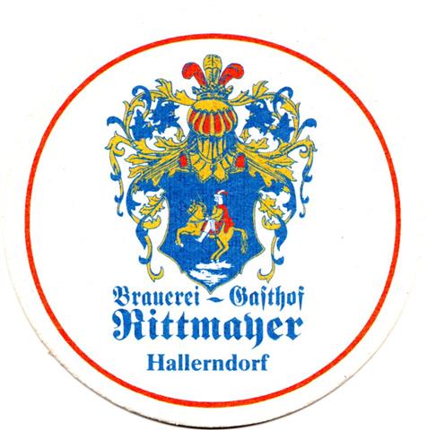 hallerndorf fo-by rittmayer rund 2a (215-blaues wappen-roter rahmen)